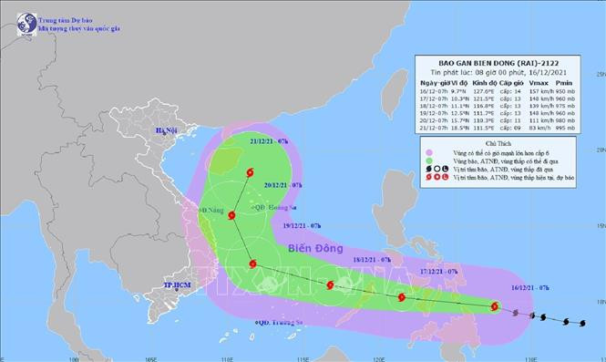 Chủ động ứng phó với bão Rai trong bối cảnh dịch COVID-19