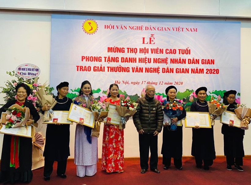 Trao giải thưởng Văn nghệ Dân gian và phong tặng danh hiệu Nghệ nhân dân gian năm 2020