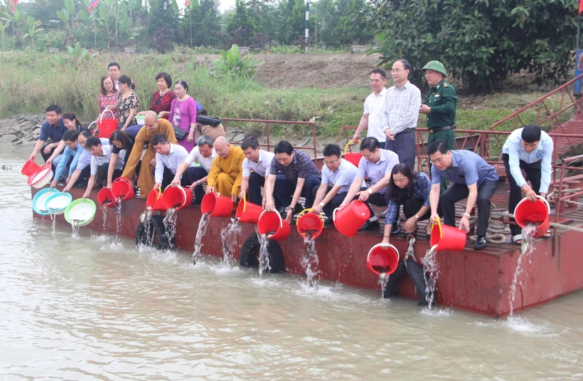Thanh Hóa thả cá giống tái tạo và phát triển nguồn lợi thủy sản