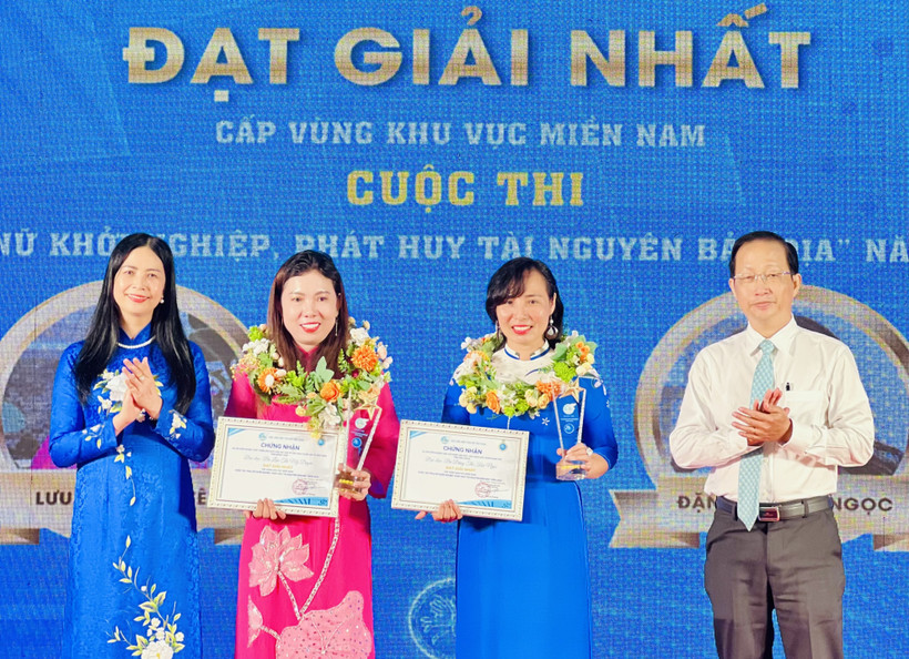 Chị Lưu Thị Mỹ Duyên khởi nghiệp với sản phẩm từ tài nguyên bản địa
