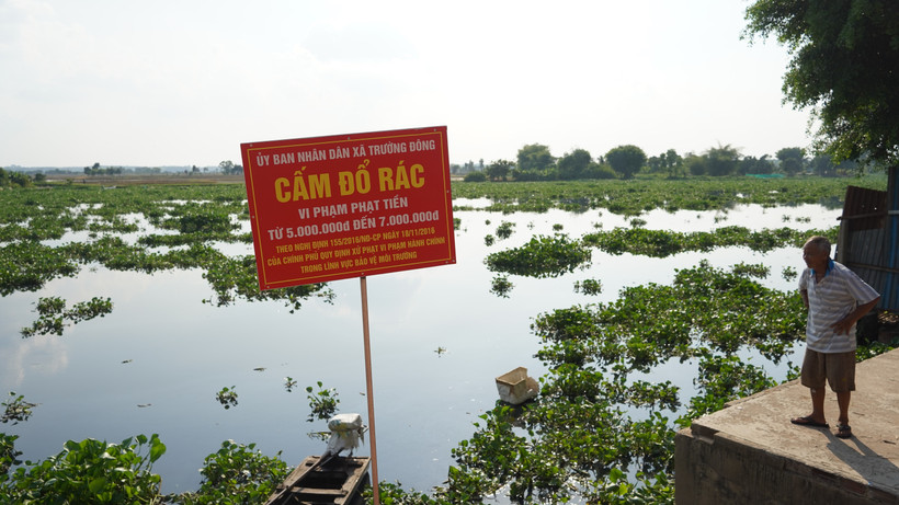 Tây Ninh người dân phản ánh nước sông Vàm Cỏ Đông có màu đen bất thường, kèm mùi hôi lạ