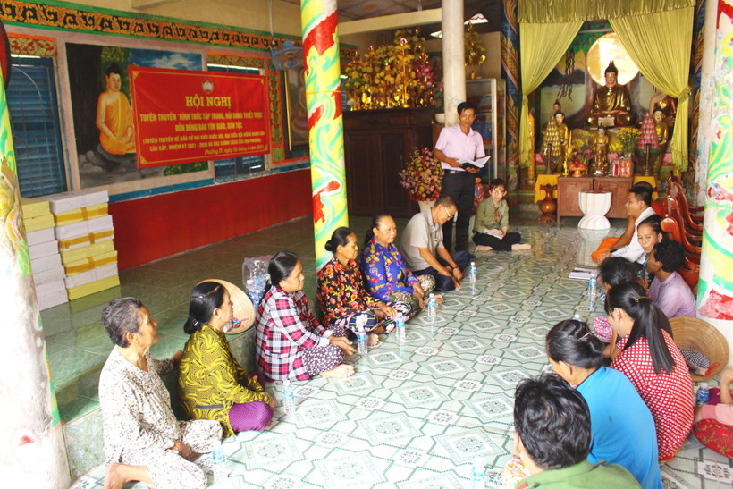 Hậu Giang tăng cường tuyên truyền về bầu cử đến các địa bàn có đông đồng bào Khmer sinh sống