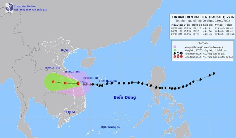 Bão số 4 gây nhiều thiệt hại về tài sản tại huyện đảo Lý Sơn