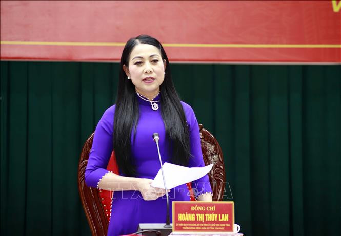 Bà Hoàng Thị Thúy Lan tái đắc cử Chủ tịch HĐND tỉnh Vĩnh Phúc
