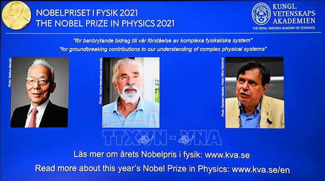 Giải Nobel Vật lý 2021 tôn vinh các nghiên cứu đột phá về các hệ thống phức tạp từ khí hậu, nguyên tử tới hành tinh