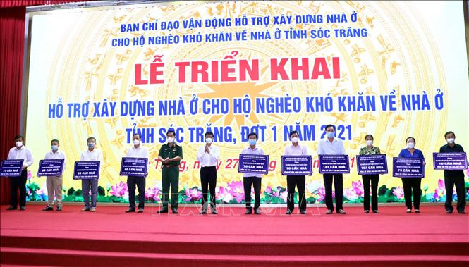 Sóc Trăng xây dựng 849 căn nhà cho hộ nghèo khó khăn về nhà ở