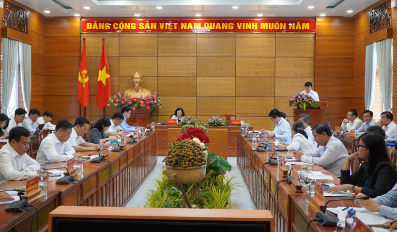 Quang cảnh buổi làm việc. Ảnh: Nhựt An - TTXVN