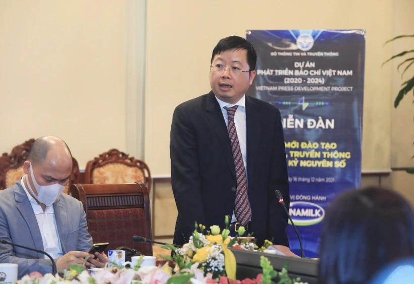 Thứ trưởng Bộ Thông tin và Truyền thông Nguyễn Thanh Lâm. Ảnh: Tuấn Anh - TTXVN