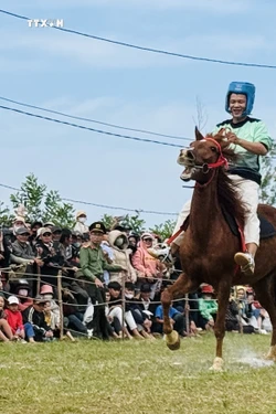 Kỵ mã thồ hàng tranh tài Hội đua ngựa truyền thống gò Thì Thùng