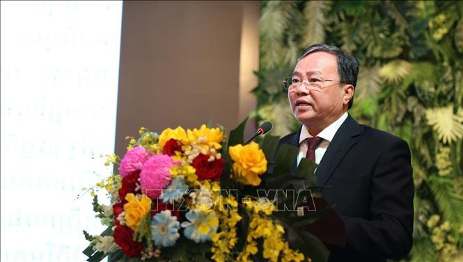 Chủ tịch UBND tỉnh Tây Ninh Lê Văn Hẳn phát biểu tại buổi lễ.