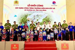 Bộ Công an xây trường mầm non tặng vùng biên Cao Bằng