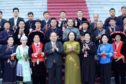Phó Chủ tịch nước Võ Thị Ánh Xuân gặp mặt Đoàn đại biểu dân tộc thiểu số tiêu biểu Cao Bằng