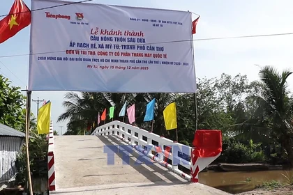 Cây cầu mới cho đồng bào Khmer trước thềm năm mới