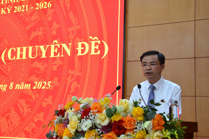 Chủ tịch HĐND tỉnh Cao Bằng Bế Thanh Tịnh phát biểu. Chủ tịch HĐND tỉnh Cao Bằng Bế Thanh Tịnh phát biểu.