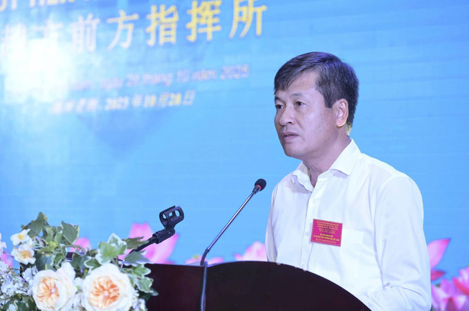 Phó Chủ tịch UBND tỉnh Lào Cai Ngô Hạnh Phúc phát biểu chúc mừng thành công của cuộc Diễn tập. Ảnh: TTXVN phát Phó Chủ tịch UBND tỉnh Lào Cai Ngô Hạnh Phúc phát biểu chúc mừng thành công của cuộc Diễn tập. Ảnh: TTXVN phát