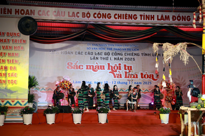 Một tiết mục truyền thống của người M’Nông tại phường Đông Gia Nghĩa, tỉnh Lâm Đồng.