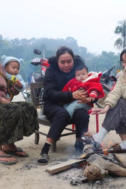 Người dân vùng cao miền núi Nghệ An chống chọi với giá lạnh 