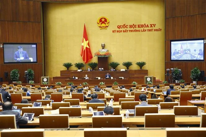 Thông cáo báo chí số 3, Kỳ họp bất thường lần thứ nhất, Quốc hội khóa XV