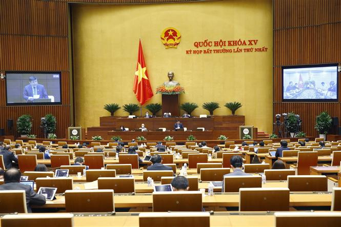 Thông cáo báo chí số 3, Kỳ họp bất thường lần thứ nhất, Quốc hội khóa XV