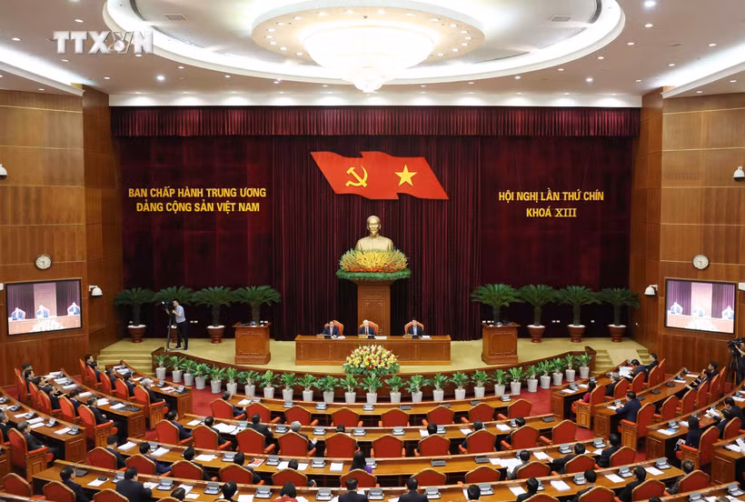 Thông báo Hội nghị lần thứ chín Ban Chấp hành Trung ương Đảng khóa XIII