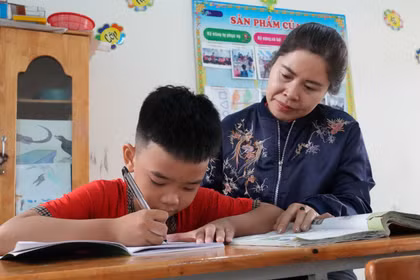 Lớp học đặc biệt của trẻ em khuyết tật vùng cao