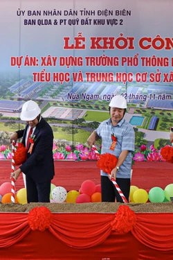 Khởi công nhiều trường nội trú liên cấp ở các xã biên giới tỉnh Điện Biên