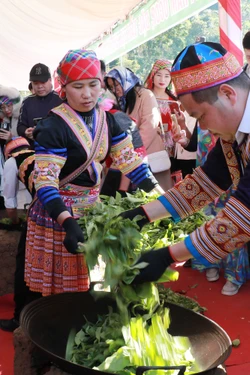 Độc đáo lễ hội tôn vinh cây chè Shan tuyết Suối Giàng