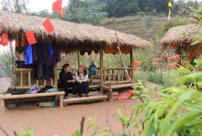 Chòi du lịch phục vụ du khách.