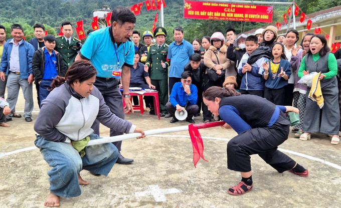 Không khí tươi vui, rộn ràng vui Xuân đón Tết lan tỏa tại chương trình. Ảnh: TTXVN phát