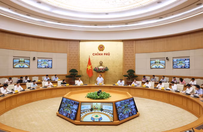 Phó Thủ tướng Lê Tiến Châu chủ trì họp Ban Chỉ đạo xây dựng trường học cho các xã biên giới. Ảnh: Lâm Khánh/TTXVN