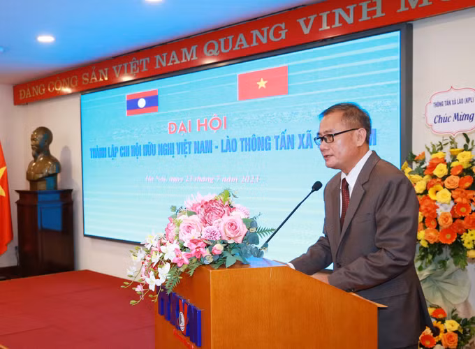Đại hội thành lập Chi hội hữu nghị Việt Nam - Lào Thông tấn xã Việt Nam ảnh 6