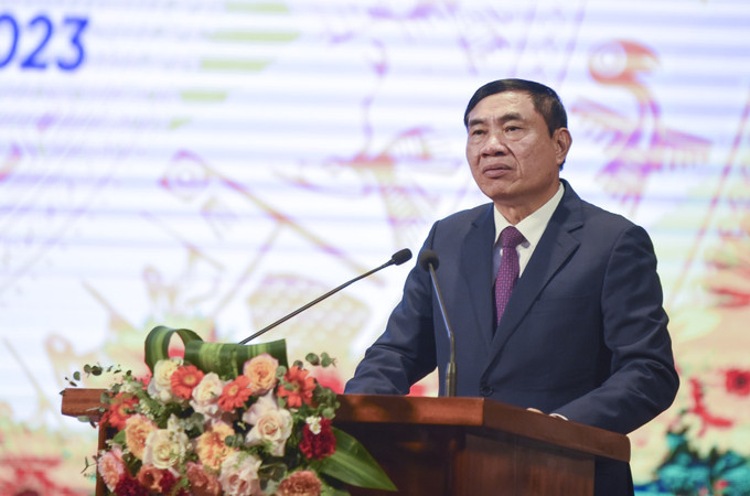 Bí thư Tỉnh ủy Điện Biên Trần Quốc Cường phát biểu tại Lễ kỷ niệm. Ảnh: Xuân Tư – TTXVN Nâng cao chất lượng giáo dục ở tỉnh biên giới Điện Biên ảnh 1