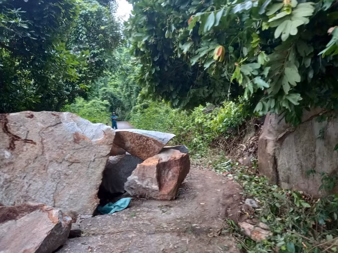 Khẩn trương khắc phục hậu quả sạt lở đá ở núi Ba Thê, An Giang ảnh 1