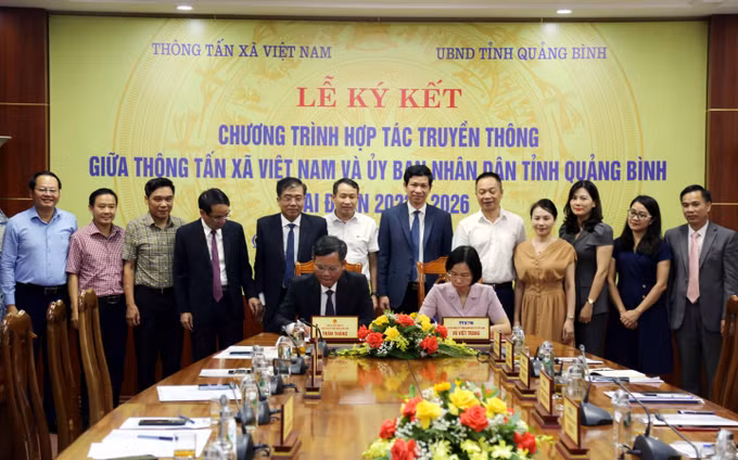 Tăng cường hợp tác truyền thông giữa Thông tấn xã Việt Nam và tỉnh Quảng Bình ảnh 1