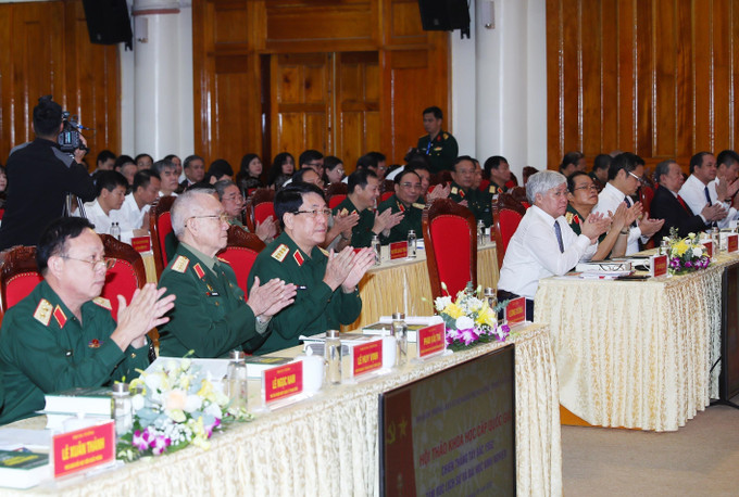 Các đại biểu dự hội thảo. Ảnh: Trọng Đức - TTXVN Hội thảo khoa học quốc gia “Chiến thắng Tây Bắc 1952 - Tầm vóc lịch sử và bài học kinh nghiệm” ảnh 2