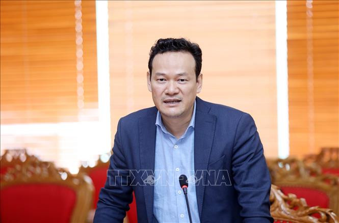 Ông Mai Phan Dũng, Vụ trưởng Vụ Ngoại giao Văn hóa – UNESCO, Bộ Ngoại giao, phát biểu tại cuộc họp. Ảnh: Anh Tuấn – TTXVN Xem xét dự thảo đề án thành lập và phát triển Công viên địa chất toàn cầu tỉnh Lạng Sơn ảnh 3