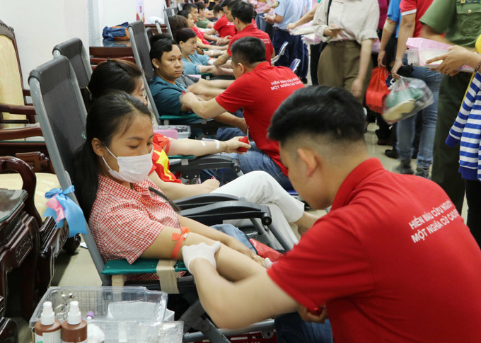 Dự kiến có hàng ngàn người tham gia chương trình hiến máu tình nguyện ở Lai Châu. Ảnh: Nguyễn Oanh- TTXVN Lan tỏa phong trào hiến máu tình nguyện ở vùng cao Lai Châu ảnh 5