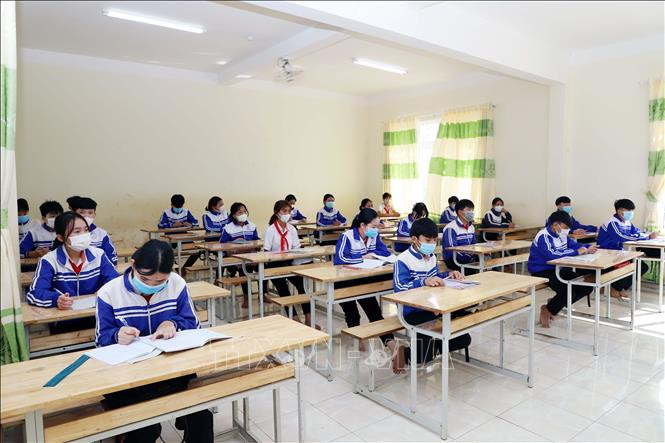 Đắk G’Long là địa phương có số học sinh tăng liên tục trong các năm qua, bình quân mỗi năm khoảng 1.000 em. Ảnh: Minh Hưng – TTXVN Sớm tháo gỡ, khắc phục tình trạng thiếu giáo viên tại Đắk Nông ảnh 2