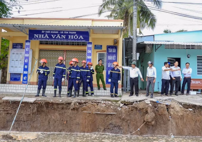 Cần Thơ: Sạt lở nhấn chìm hai căn nhà xuống sông Ô Môn ảnh 3