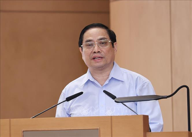 Thủ tướng Phạm Minh Chính phát biểu. Ảnh: Dương Giang-TTXVN Thủ tướng Phạm Minh Chính: Xây dựng Chính phủ khóa XV đổi mới, liêm chính, hành động, hiệu quả, vì nhân dân phục vụ ảnh 1