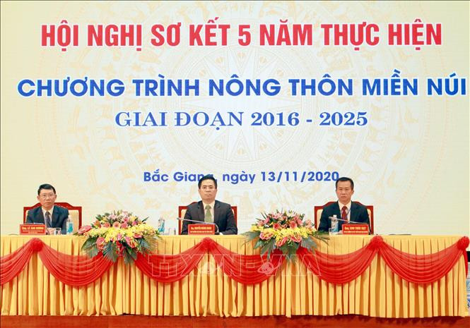 Quang cảnh hội nghị. Ảnh: Đồng Thúy-TTXVN Bắc Giang: Ứng dụng tiến bộ khoa học công nghệ thúc đẩy phát triển vùng nông thôn, miền núi ảnh 1