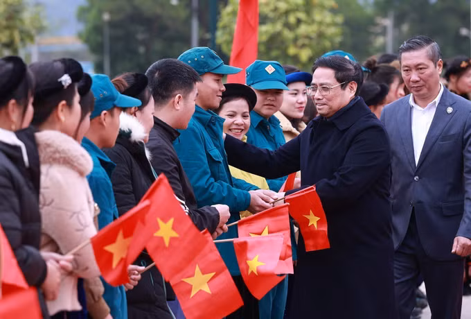 Thủ tướng Phạm Minh Chính chúc Tết đồng bào, chiến sĩ tỉnh Cao Bằng ảnh 3
