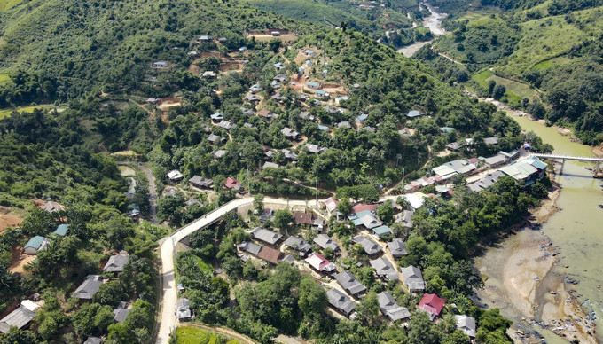 Bản Kéo, xã Chiềng Sơ, huyện Điện Biên Đông, tỉnh Điện Biên, nơi có cộng đồng dân tộc Xinh Mun sinh sống. Ảnh: Xuân Tư - TTXVN Lễ mừng cơm mới của người Xinh Mun là Di sản Văn hóa phi vật thể Quốc gia ảnh 5