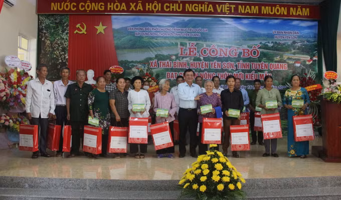 Thái Bình là xã đạt chuẩn nông thôn mới kiểu mẫu đầu tiên của tỉnh Tuyên Quang ảnh 2