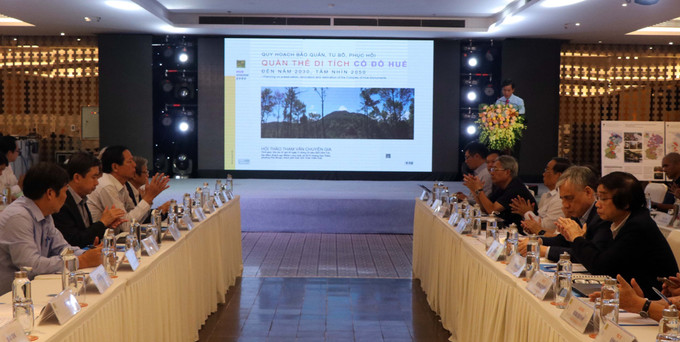 Quang cảnh Hội thảo. Ảnh: Đỗ Trưởng - TTXVN Lập quy hoạch tạo tiền đề cho quá trình bảo tồn, phát huy giá trị Quần thể di tích Cố đô Huế ảnh 3