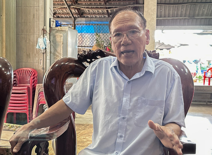 Cử tri Dương Văn Bé, nguyên Giám đốc Bảo hiểm xã hội thành phố Cần Thơ góp ý các vấn đề phát triển kinh tế nông nghiệp, ứng phó với biến đổi khí hậu ở Đồng bằng sông Cửu Long. Ảnh: Thanh Liêm - TTXVN Kỳ họp thứ 6, Quốc hội khóa XV: Cử tri các địa phương gửi kiến nghị tới Phiên chất vấn và trả lời chất vấn ảnh 3