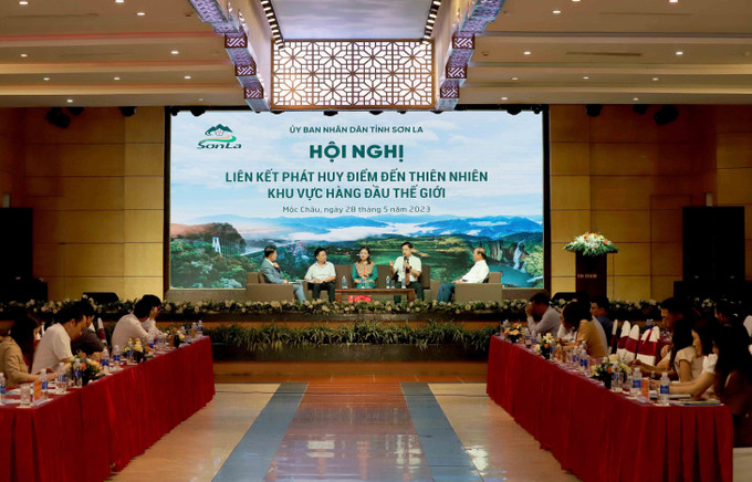 Quang cảnh Hội nghị. Ảnh: Quang Quyết-TTXVN Sơn La liên kết phát huy giá trị Điểm đến thiên nhiên hàng đầu thế giới ảnh 2