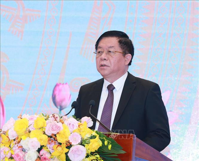 Đồng chí Nguyễn Trọng Nghĩa, Bí thư Trung ương Đảng, Trưởng Ban Tuyên giáo Trung ương phát biểu tại Hội nghị. Ảnh: Phương Hoa - TTXVN Hội nghị Báo chí 2021: Tăng cường định hướng, đề cao sứ mệnh, trách nhiệm và nâng cao hoạt động của báo chí ảnh 3
