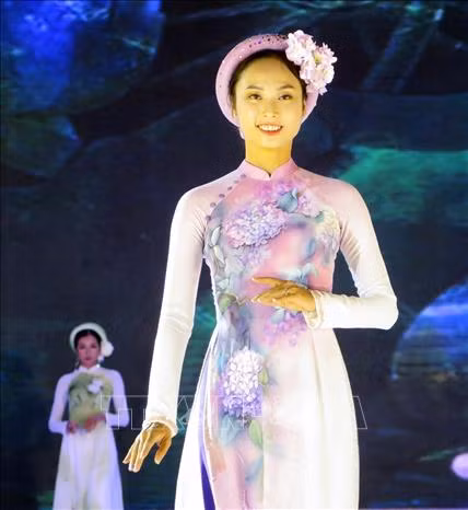 Làm đẹp thêm cho áo dài truyền thống ảnh 2