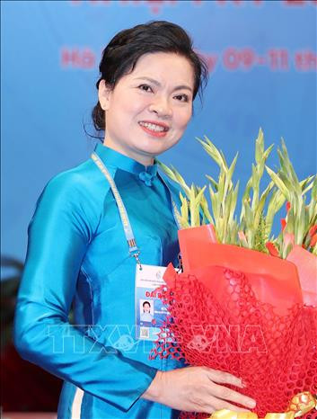 Bà Hà Thị Nga, Uỷ viên Trung ương Đảng, Chủ tịch Hội Liên hiệp Phụ nữ Việt Nam. Ảnh: Phương Hoa - TTXVN Chủ tịch Hội Liên hiệp Phụ nữ Việt Nam Hà Thị Nga: Nhanh chóng triển khai các mục tiêu của Đại hội về cơ sở ảnh 1